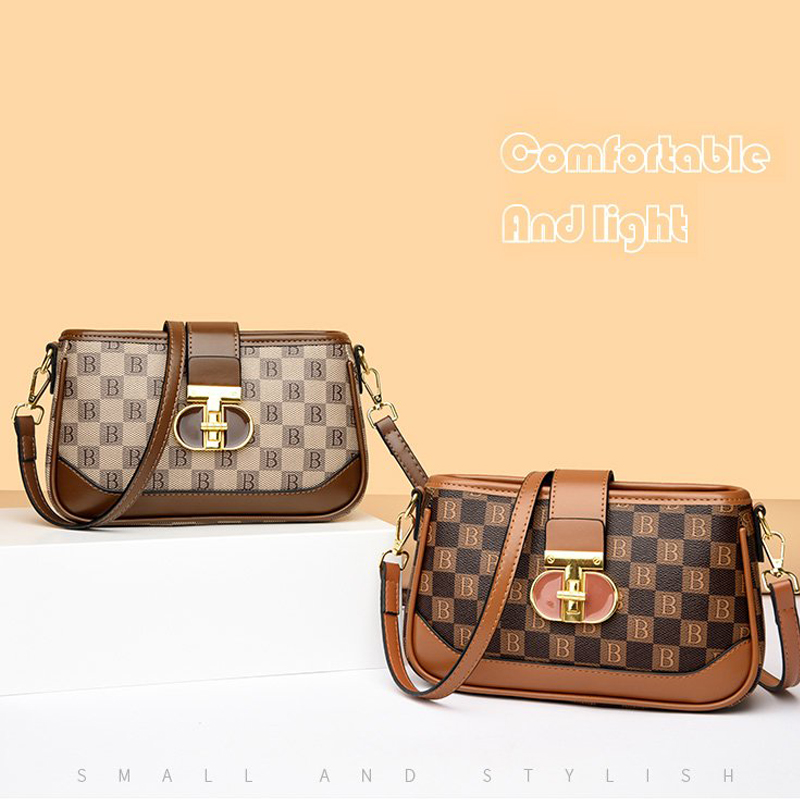 H-shaped buckle women's fashionable shoulder bag